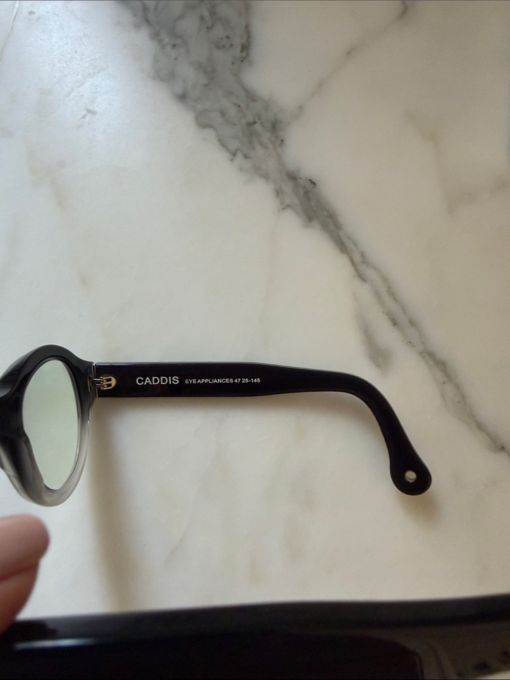 Caddis Wynton Eyeglasses Frame Women Black Fade Plastic Full Rim Round 4725145 - Picture 3 of 4